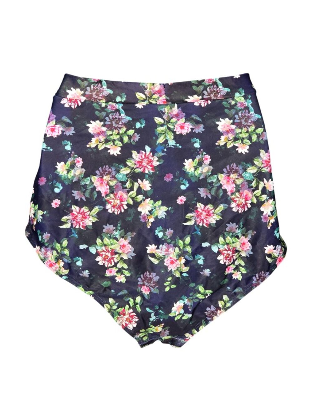 High‑Waisted Floral Ruched Swim Bottoms Large Tummy Control - Picture 5 of 5